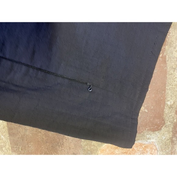 EILEEN FISHER Italian Nylon Zip Front Pockets Jacket Stand Up Collar Dk Brown S - Picture 4 of 5